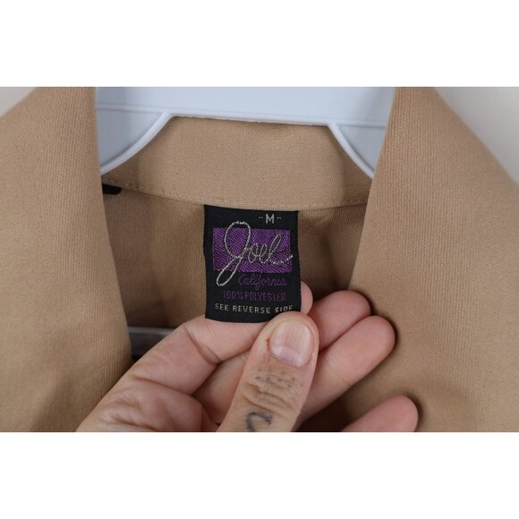 Vintage 70s Streetwear Mens Medium Knit Camp Collar Short Sleeve Button Shirt - Picture 10 of 15